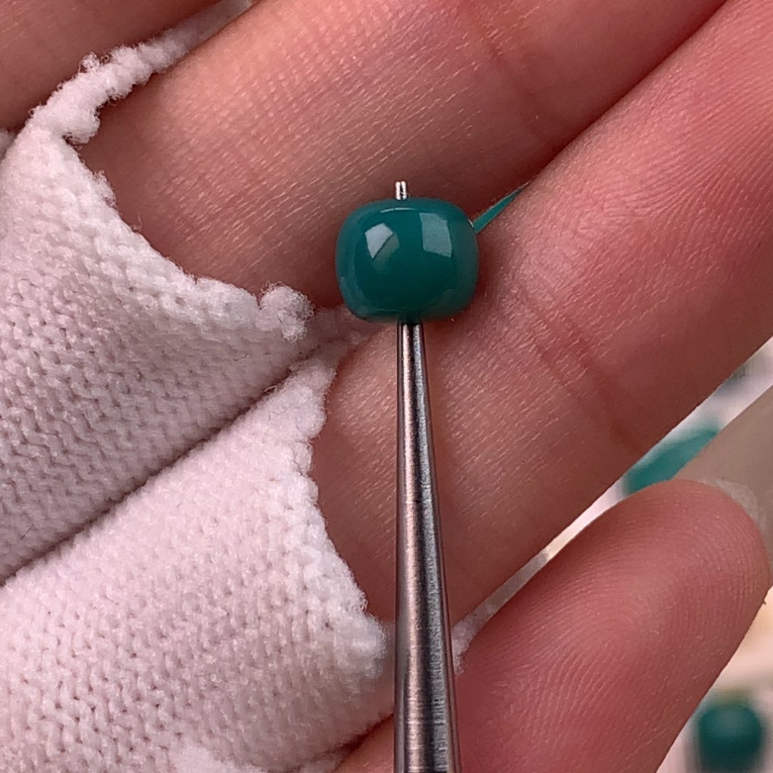 绿松石未镶嵌配饰蕊6.2*5.4