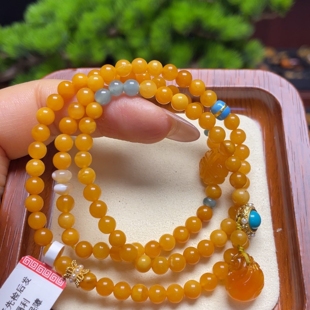 蜜蜡手链未镶嵌手串