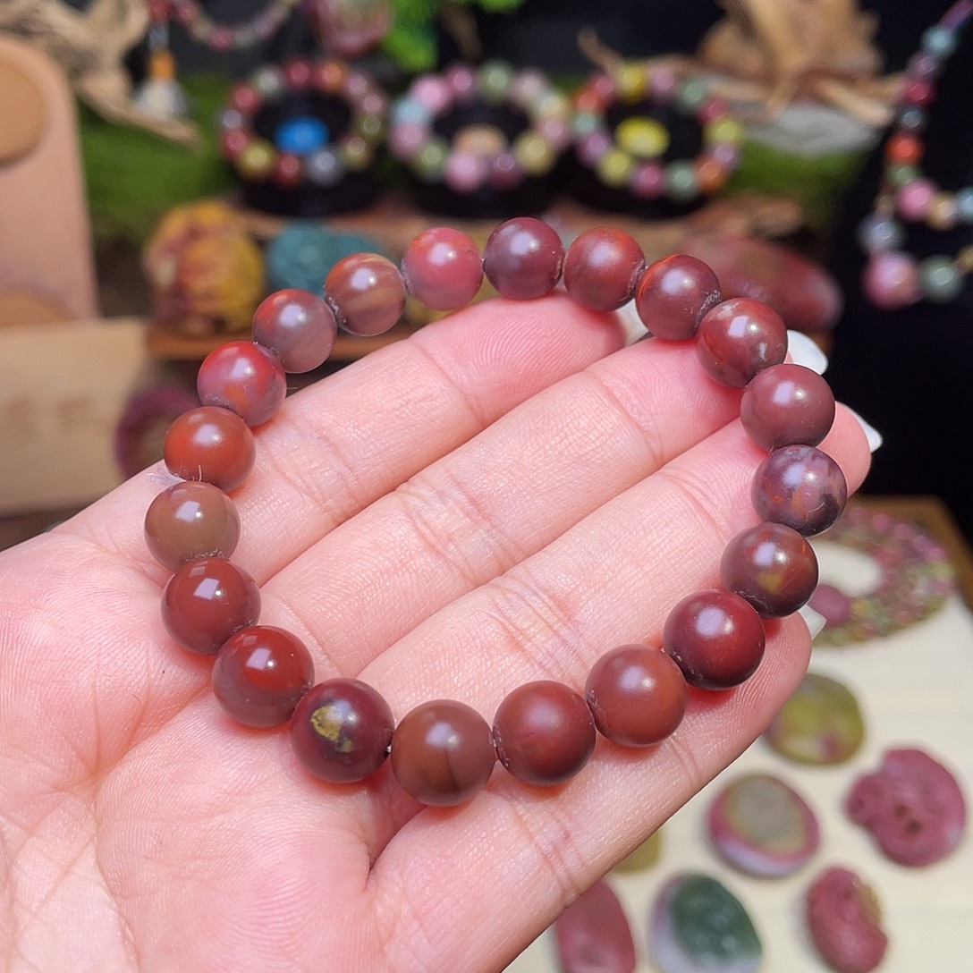 玛瑙/玉髓未镶嵌手串盐源玛瑙全红包浆手串
