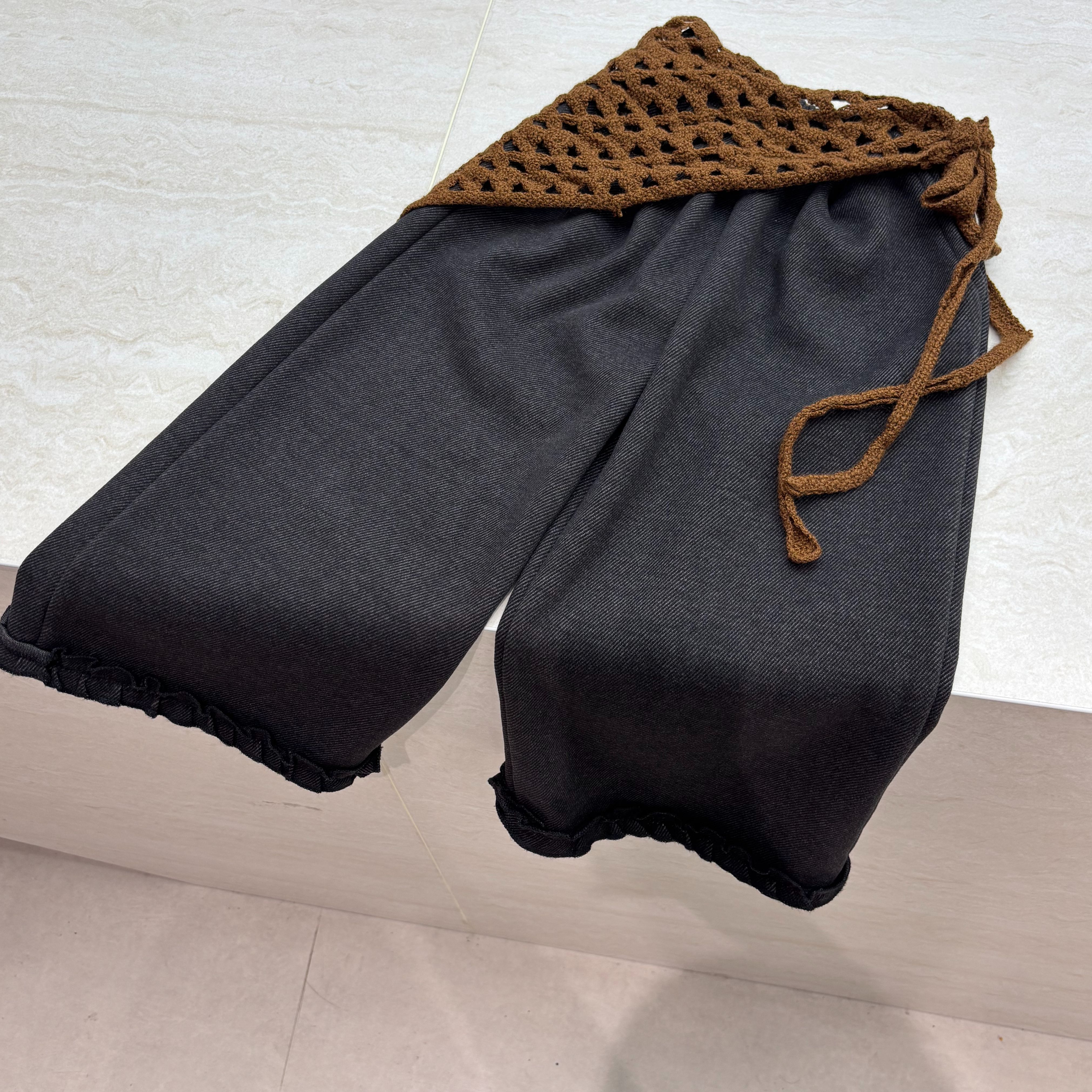 【2025秋冬韩款】儿童加棉皮帘休闲裤x1052