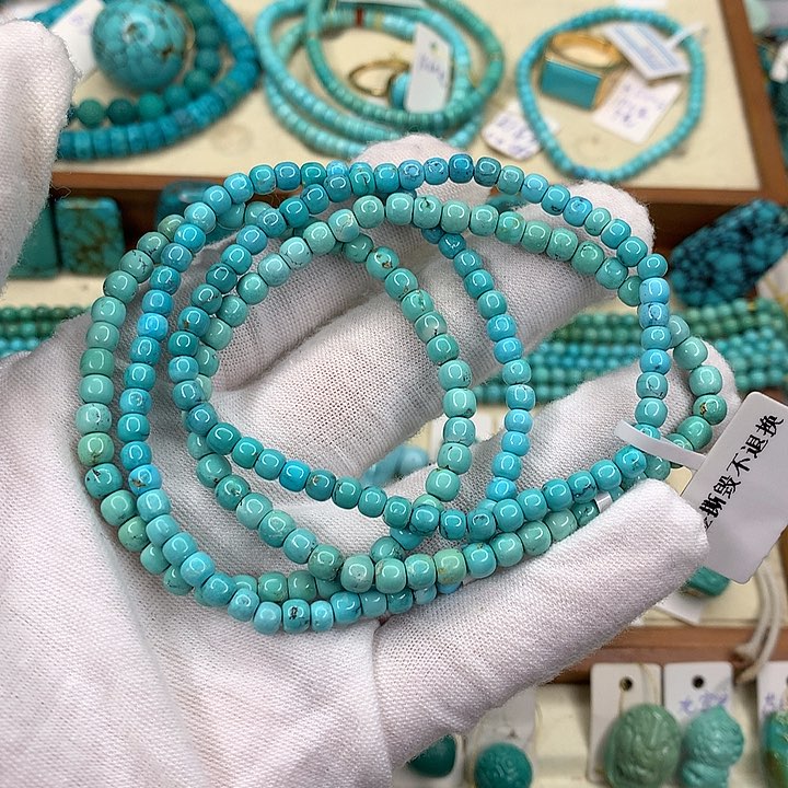 绿松石未镶嵌挂件好**绵