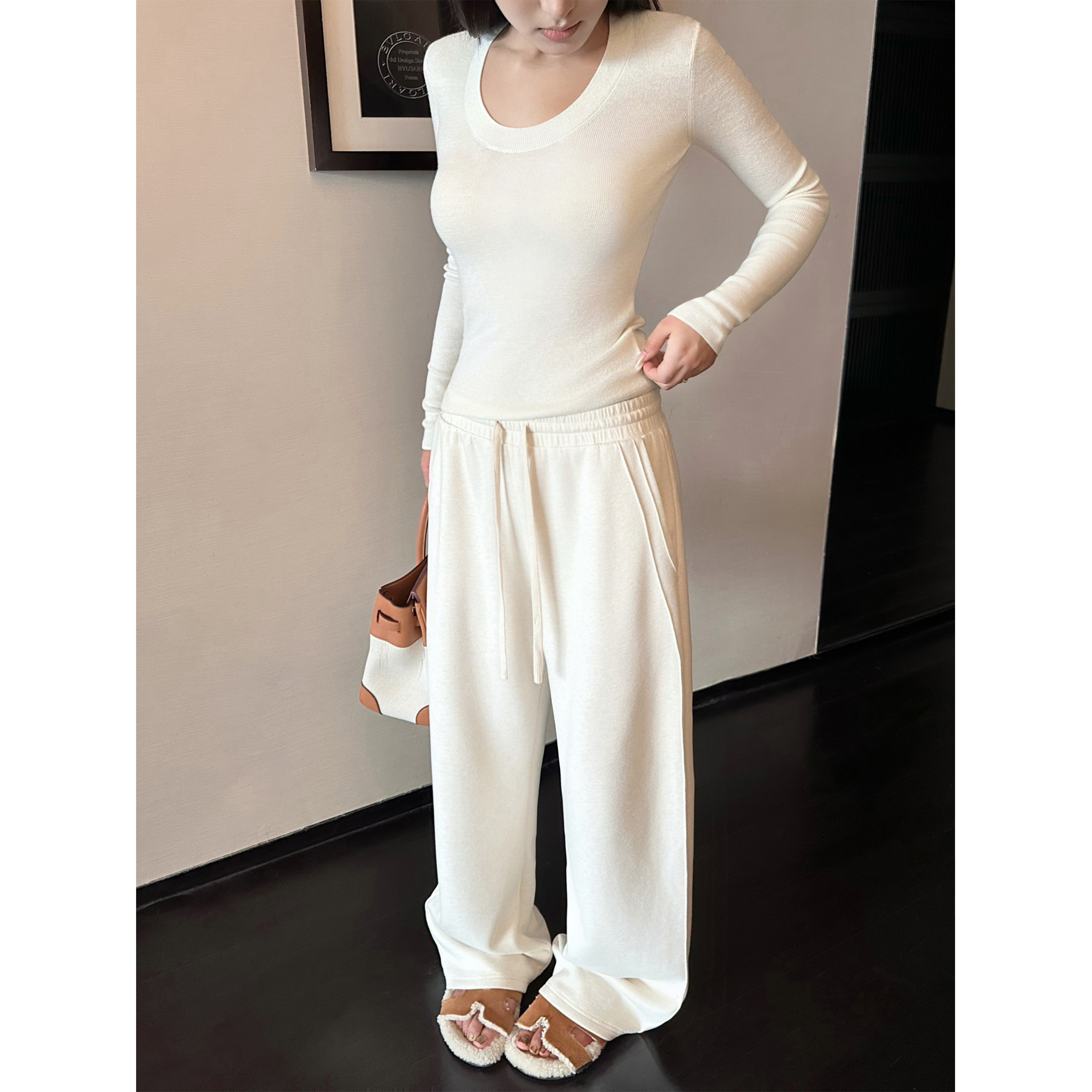 【5werkwen 】主线系列|暖冬高品 重磅500G醋酸羊毛卫裤41-22