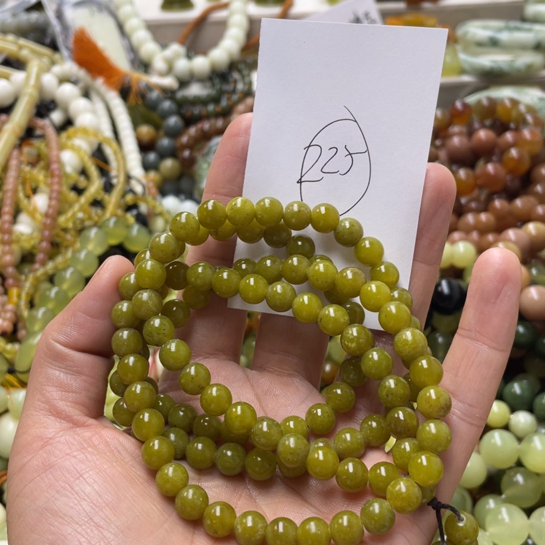 蛇纹石玉手链未镶嵌