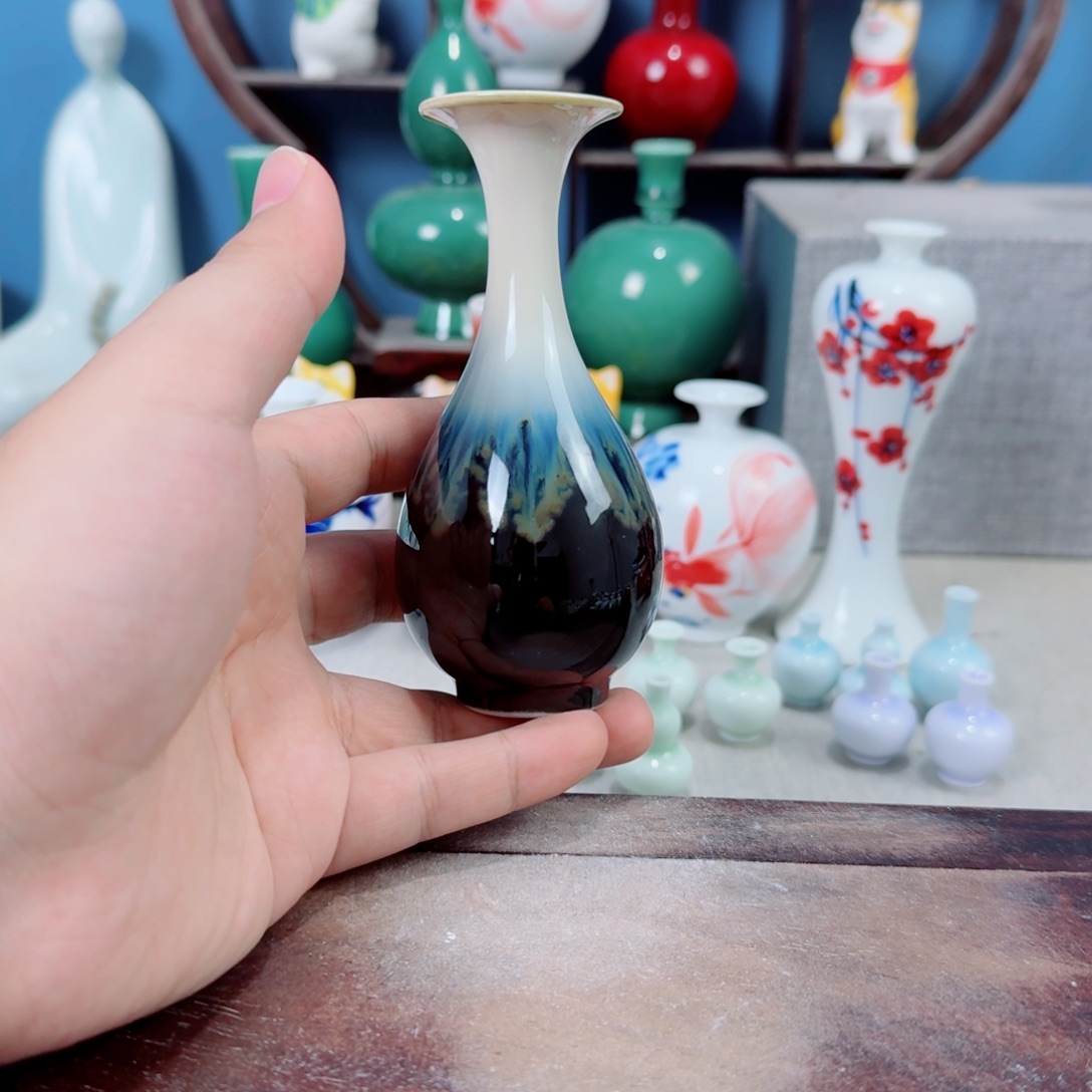 陶瓷手工小花器摆件