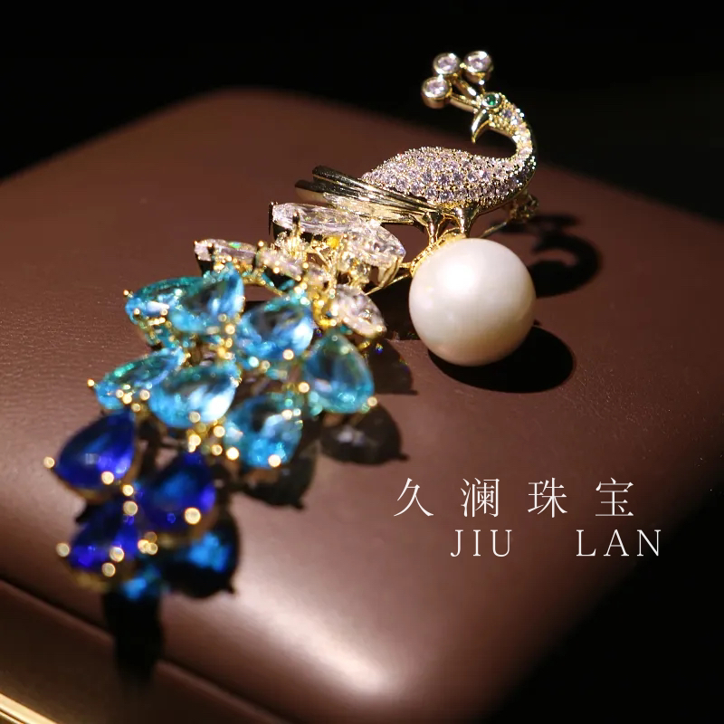 天然淡水珍珠高端胸针A282