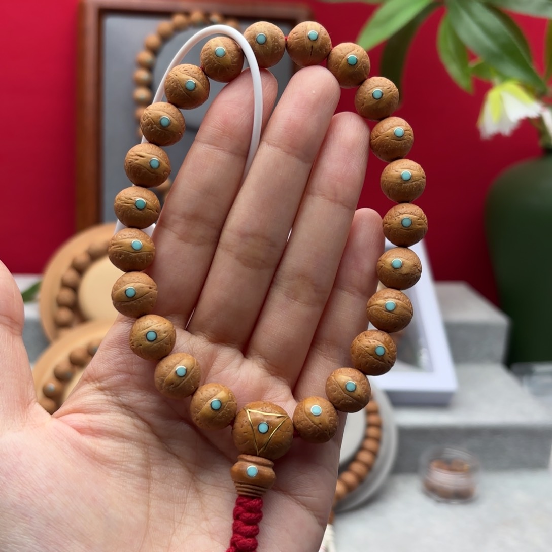 凤眼菩提手串12左右镶嵌手串