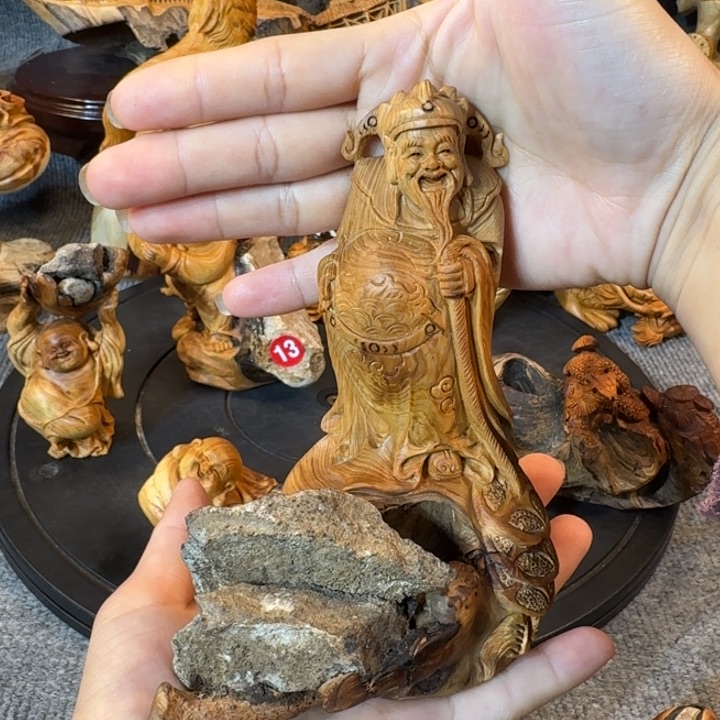 崖柏摆件手把件等