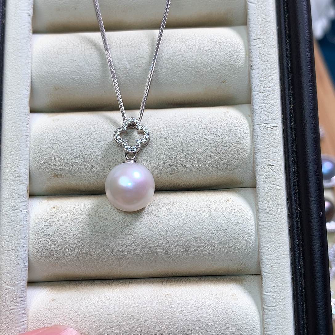 淡水珍珠颈饰银S925镶嵌