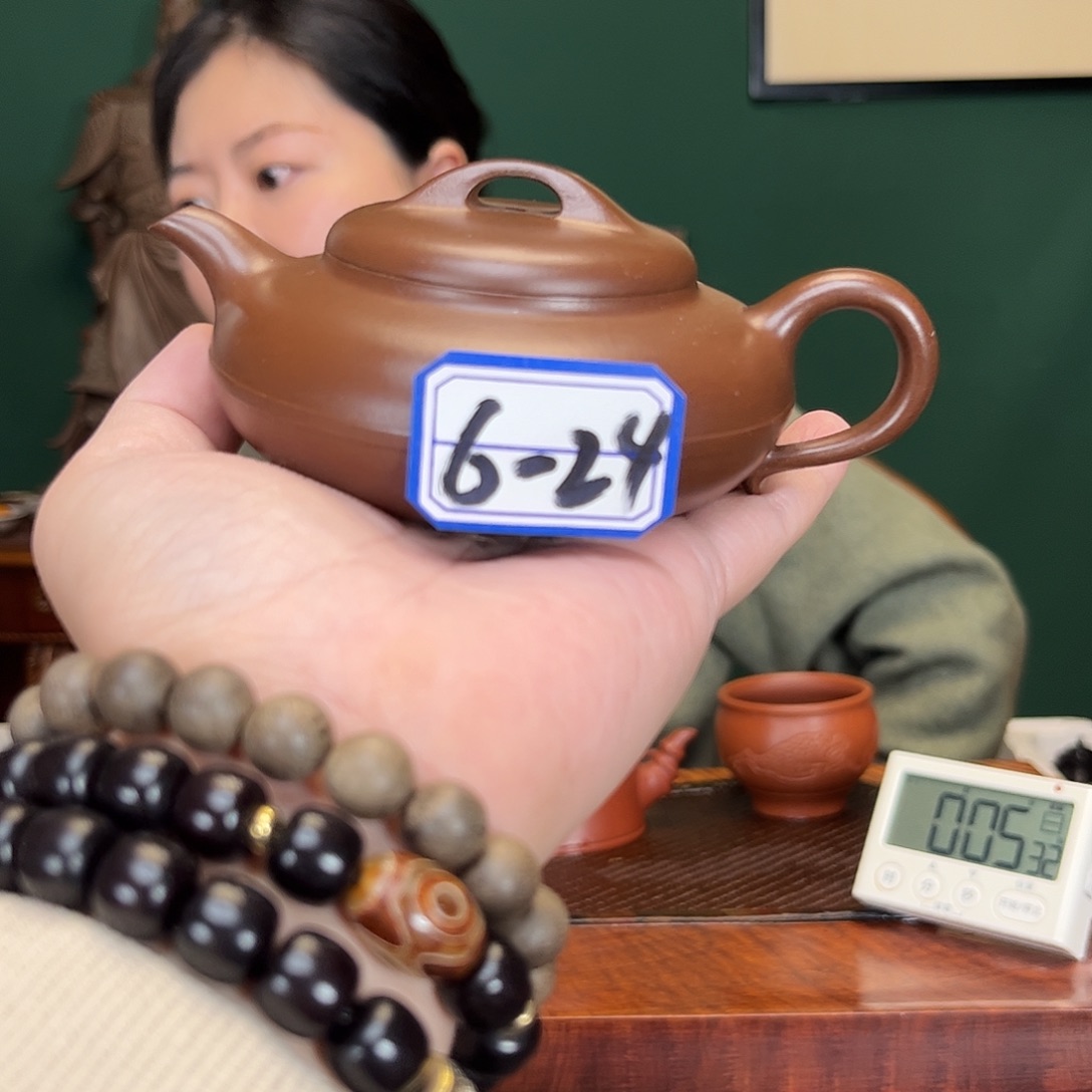 紫砂茶壶超*全手线圆