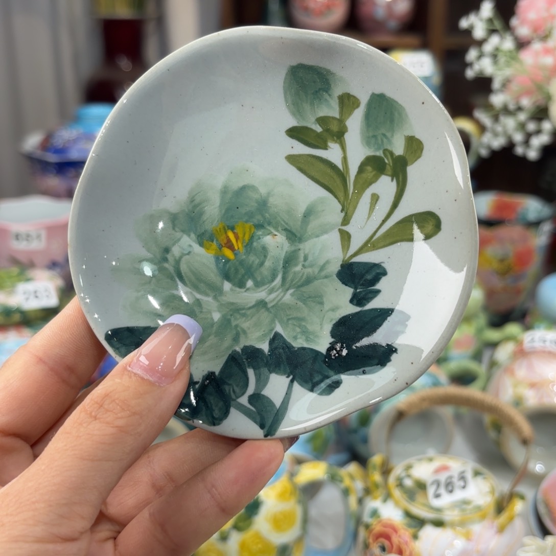 瓷片景德镇手绘高温釉下彩陶瓷茶具