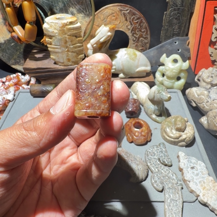 风***影和田玉未镶嵌车挂