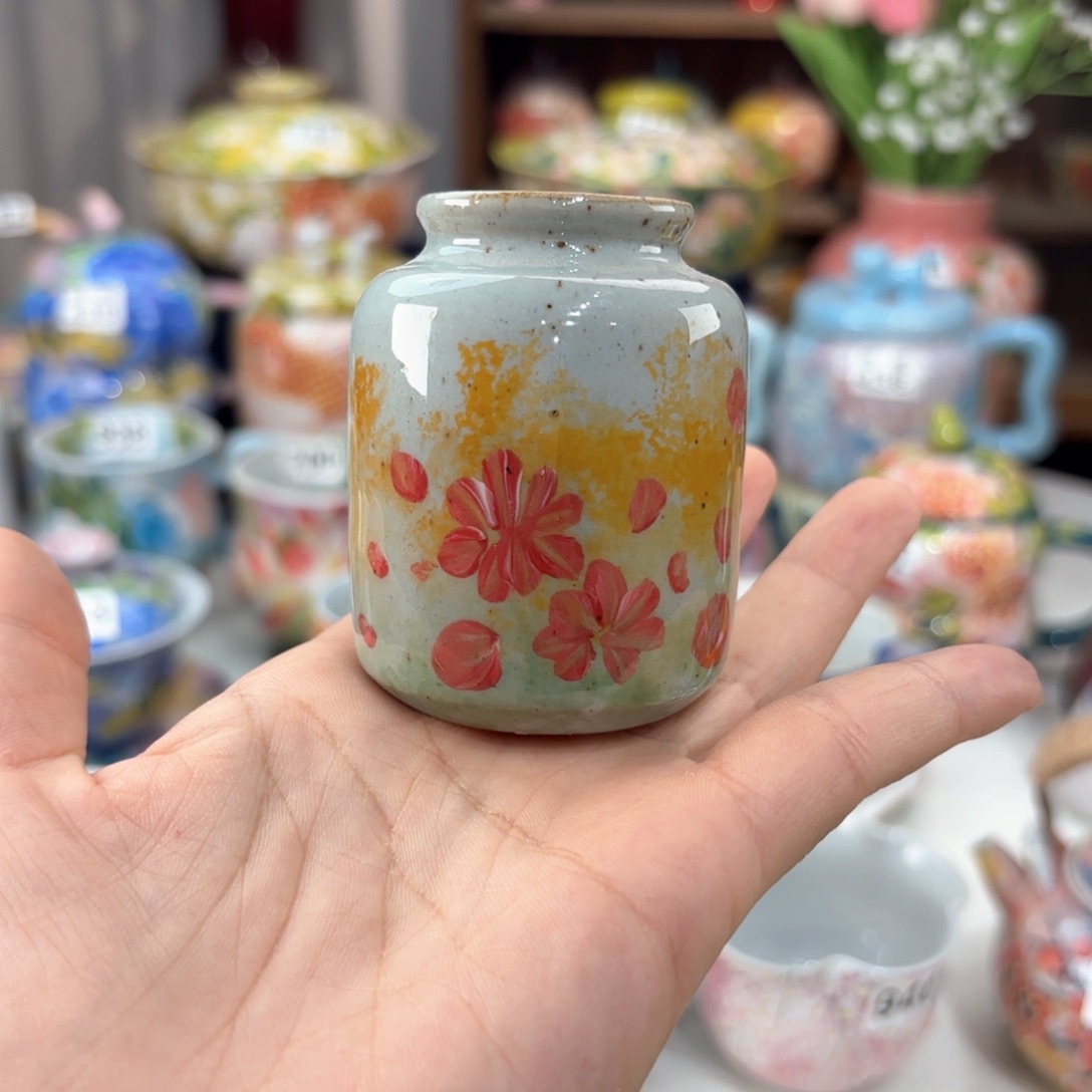 景德镇手绘高温釉下彩陶瓷茶具