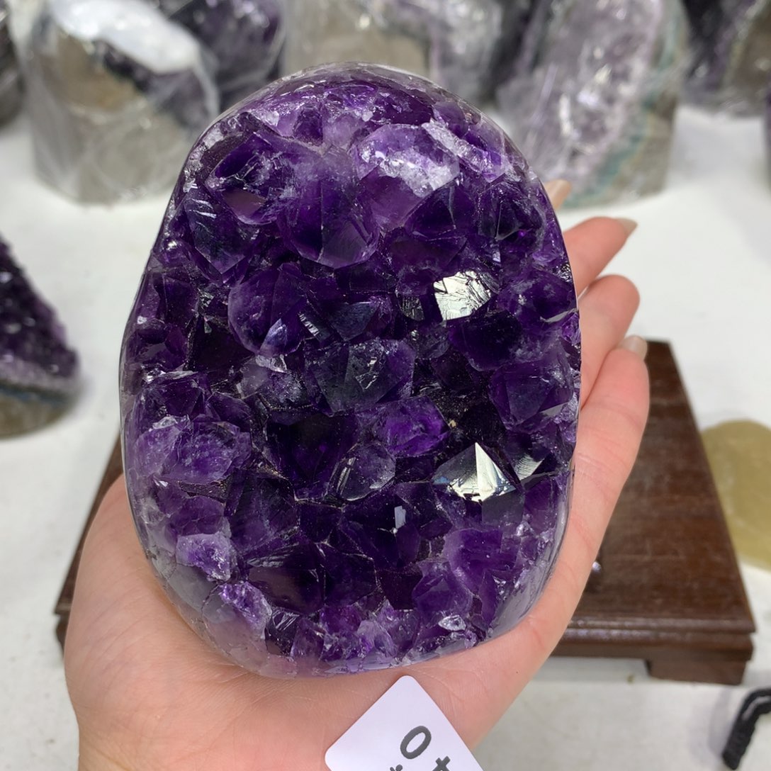 紫晶摆件未镶嵌水晶