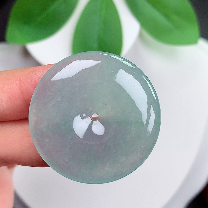 颈饰未镶嵌翡翠平安扣 33.9x5.7mm