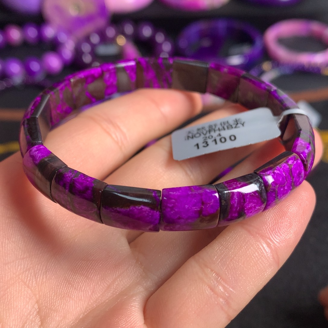 苏纪石（舒俱来）未镶嵌火焰红丝绒手排