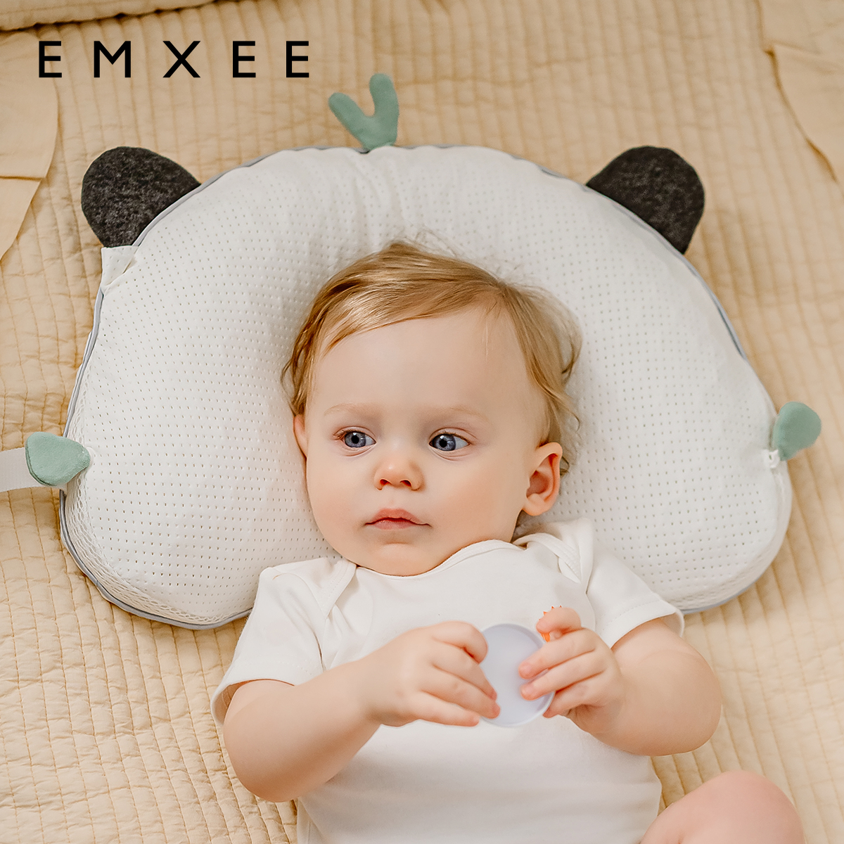 【清仓特惠】嫚熙婴儿定型枕新生儿宝宝0一6月以上纠正头型防枕头