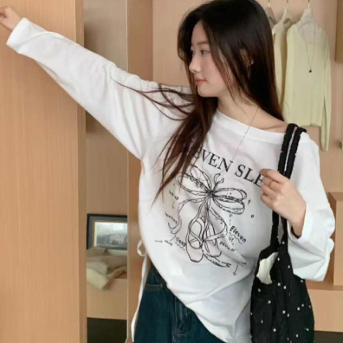 miu系礼物t.长袖慵懒风防晒T恤