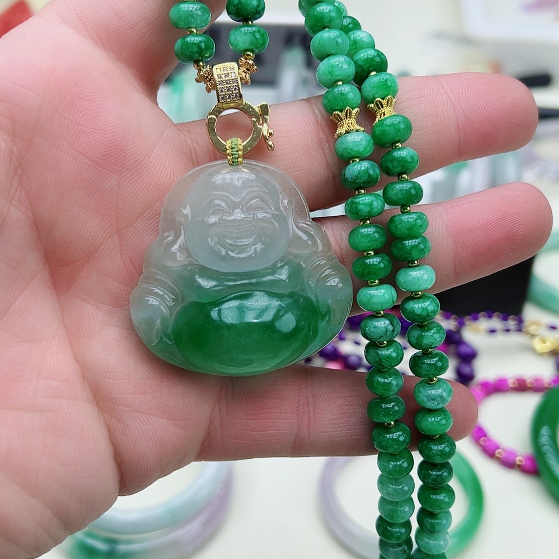 翡翠吊坠(赠链)银S925镶嵌