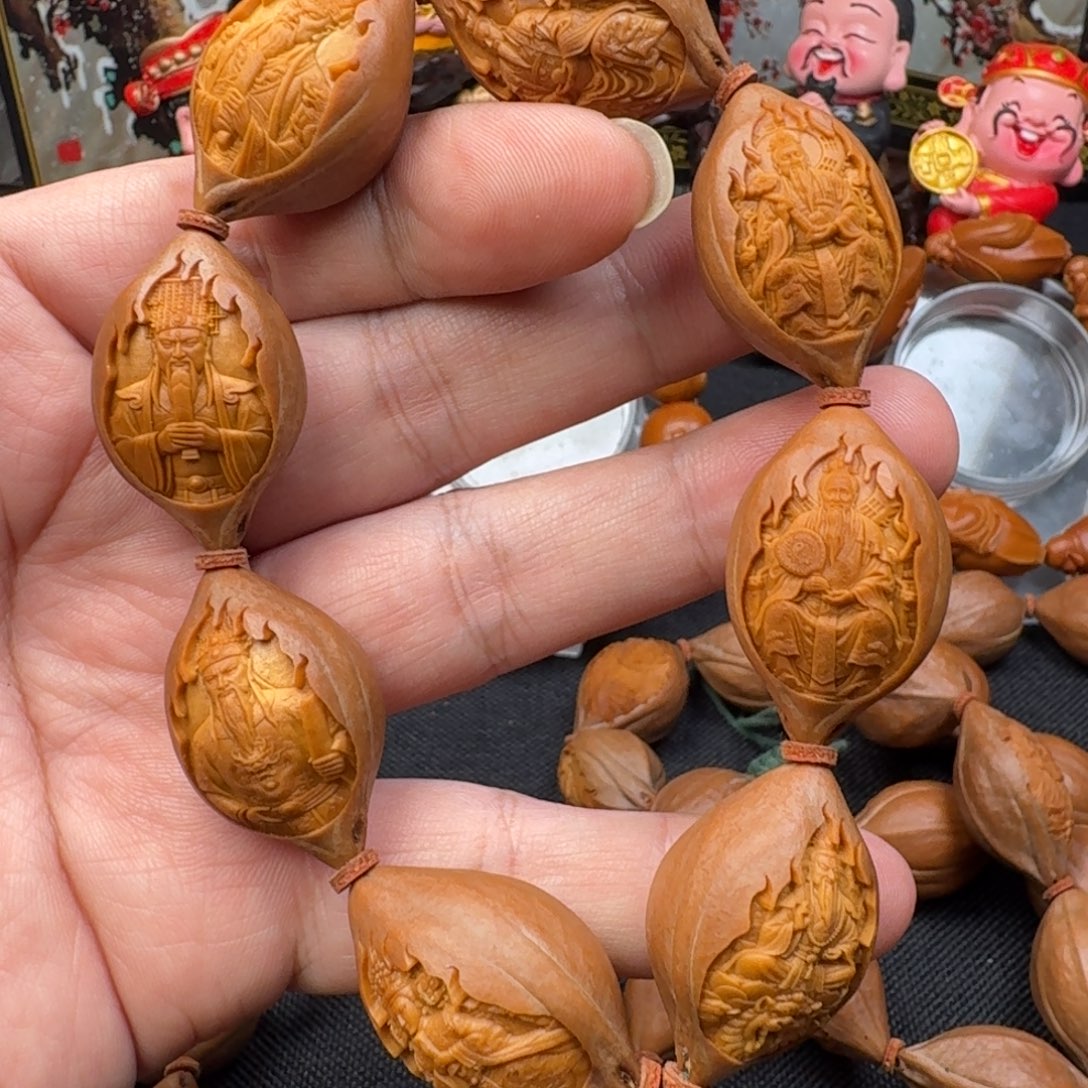 藁***龙橄榄核手串/手链三清