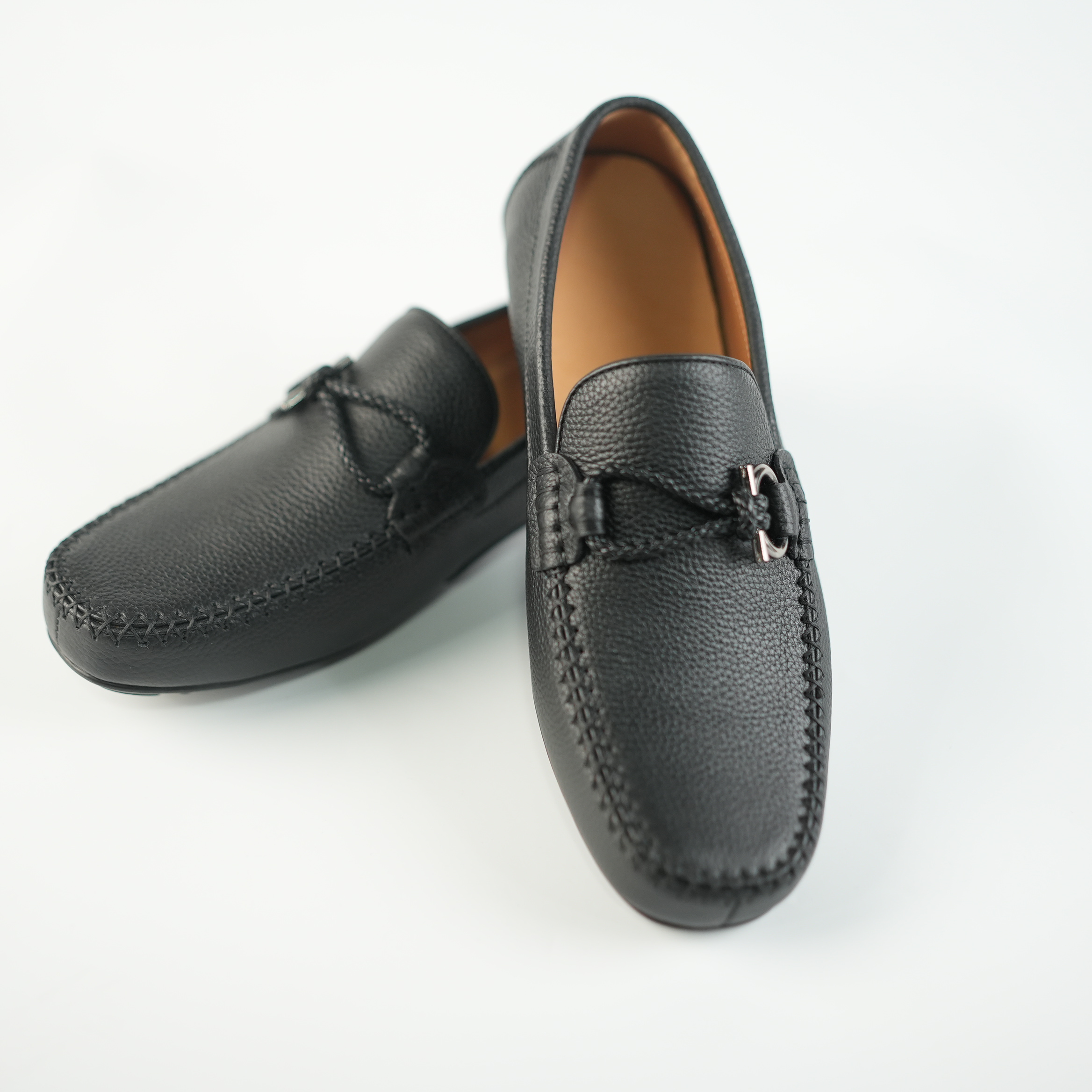 匠人乔皮具【男士衔扣乐福鞋】时尚百搭真皮商务英伦风商务乐福鞋H