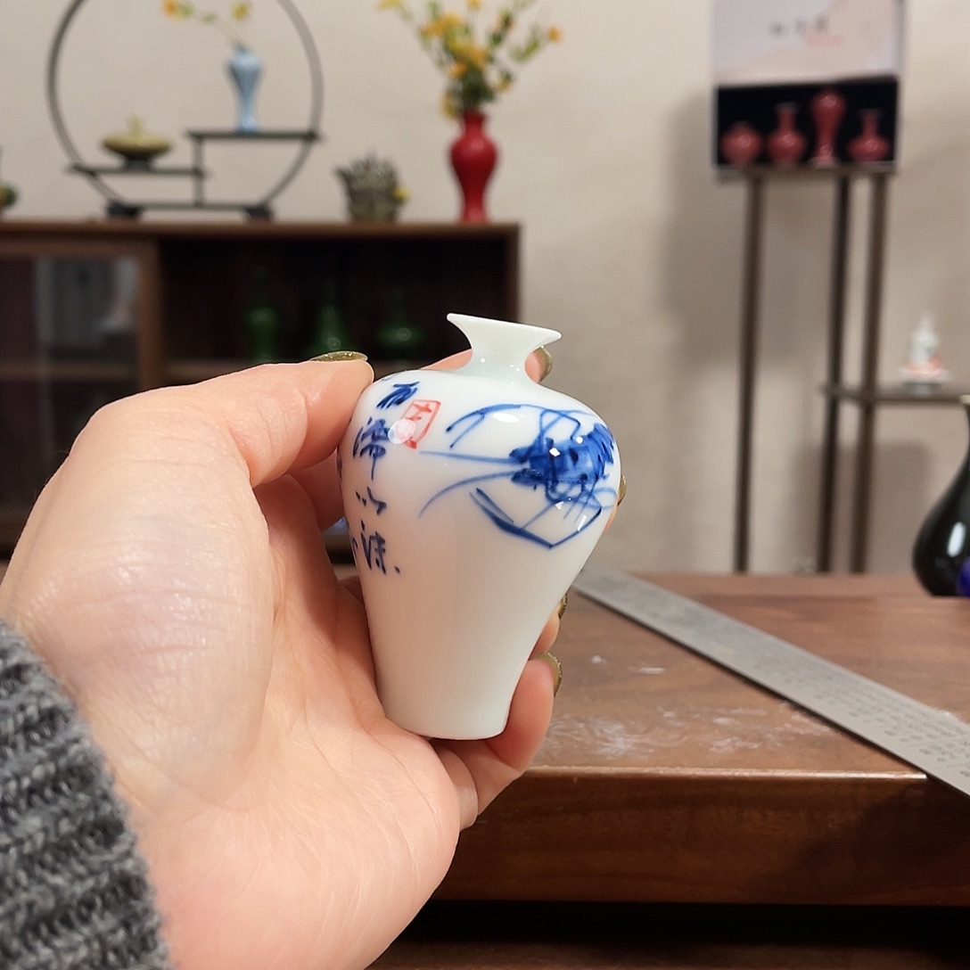 瓷片陶瓷花瓶小摆件