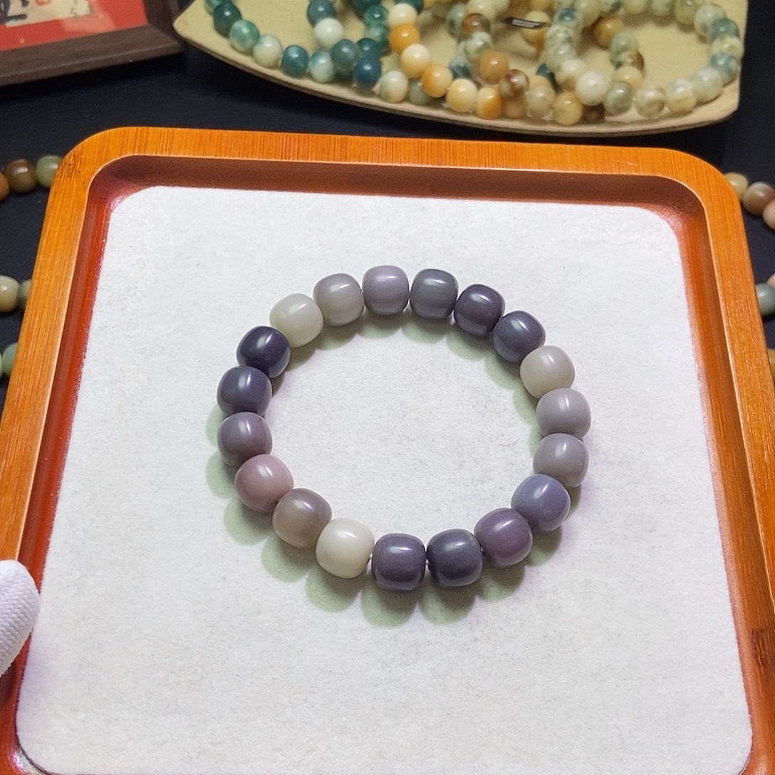 菩提根/象牙果手串卡13干磨大瑕