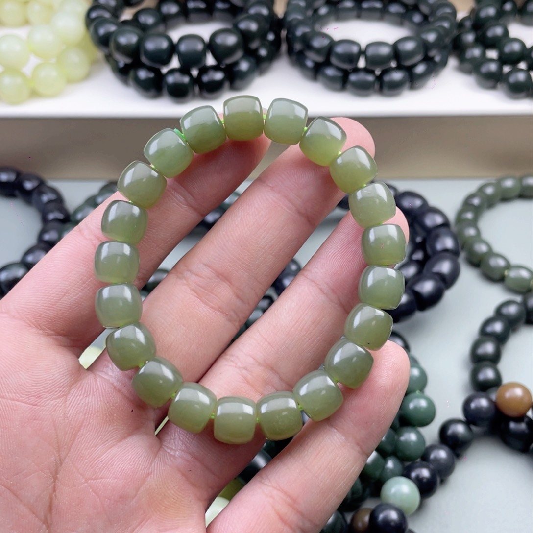 和田玉手串未镶嵌用****4