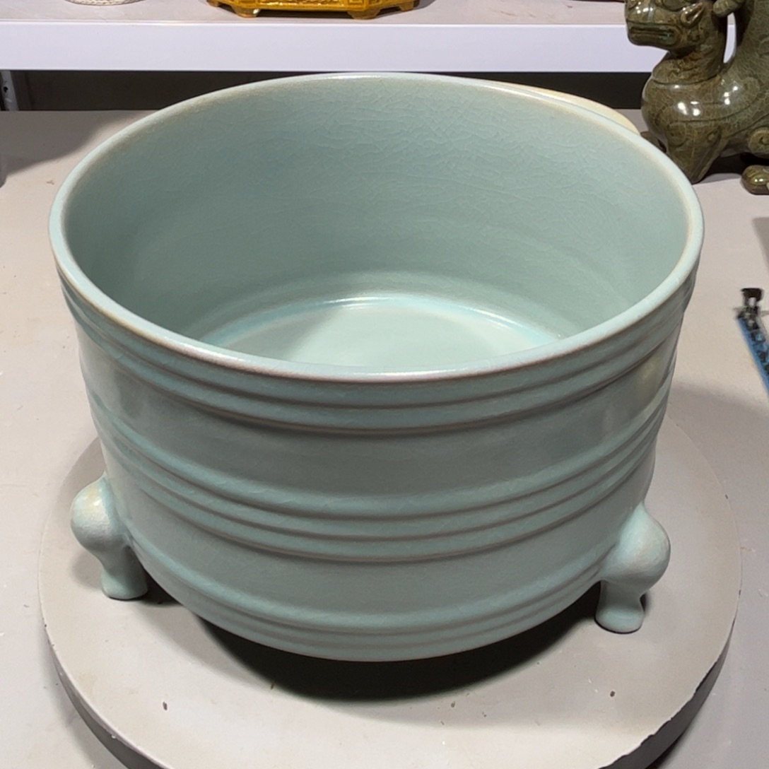 瓶明*汝窑瓷器品相完美