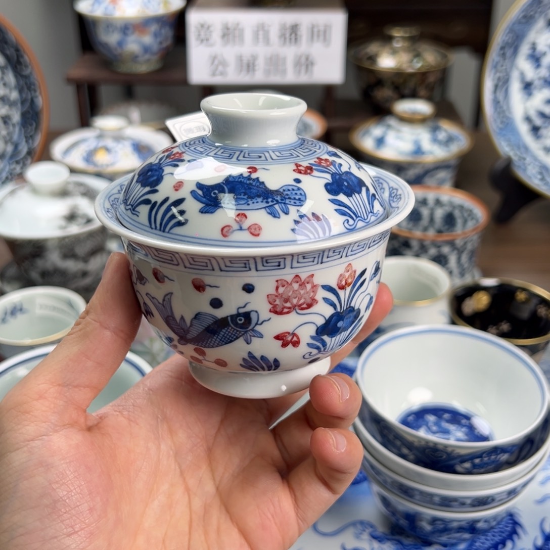 夜***静景德镇手工手绘陶瓷