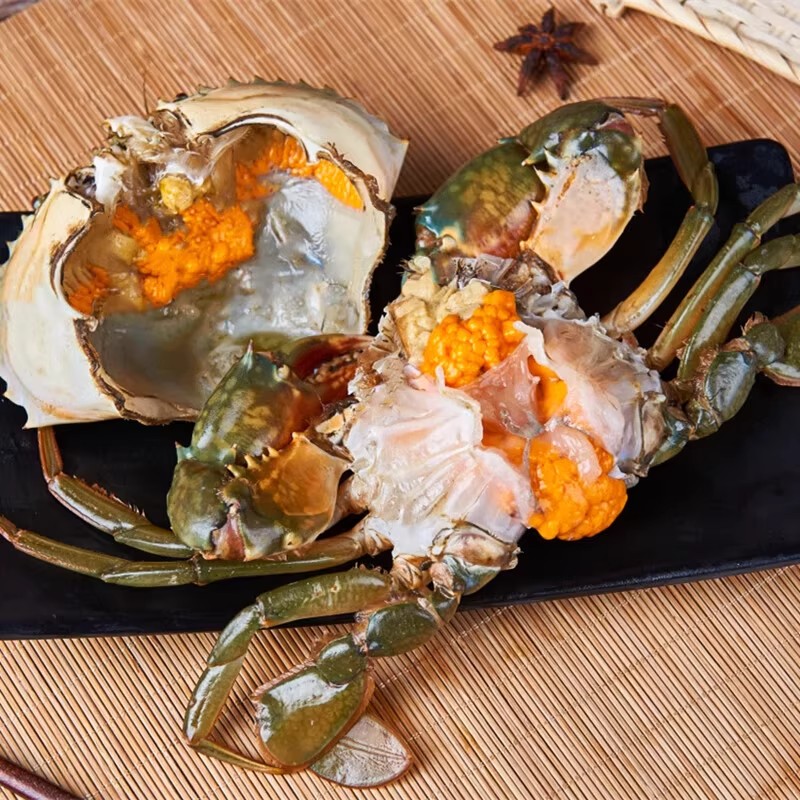 【唐鲜生】3只装1.2-1.5斤鲜活红膏母蟹 福建青蟹大只红膏鲟
