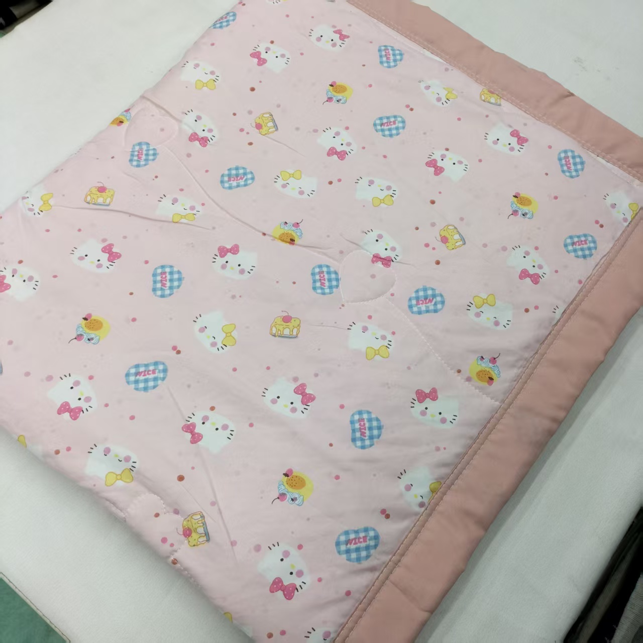 <0.7斤左右>儿童【夏凉被】<KT猫-粉>1X1.1m<±5cm>夏被空调印花