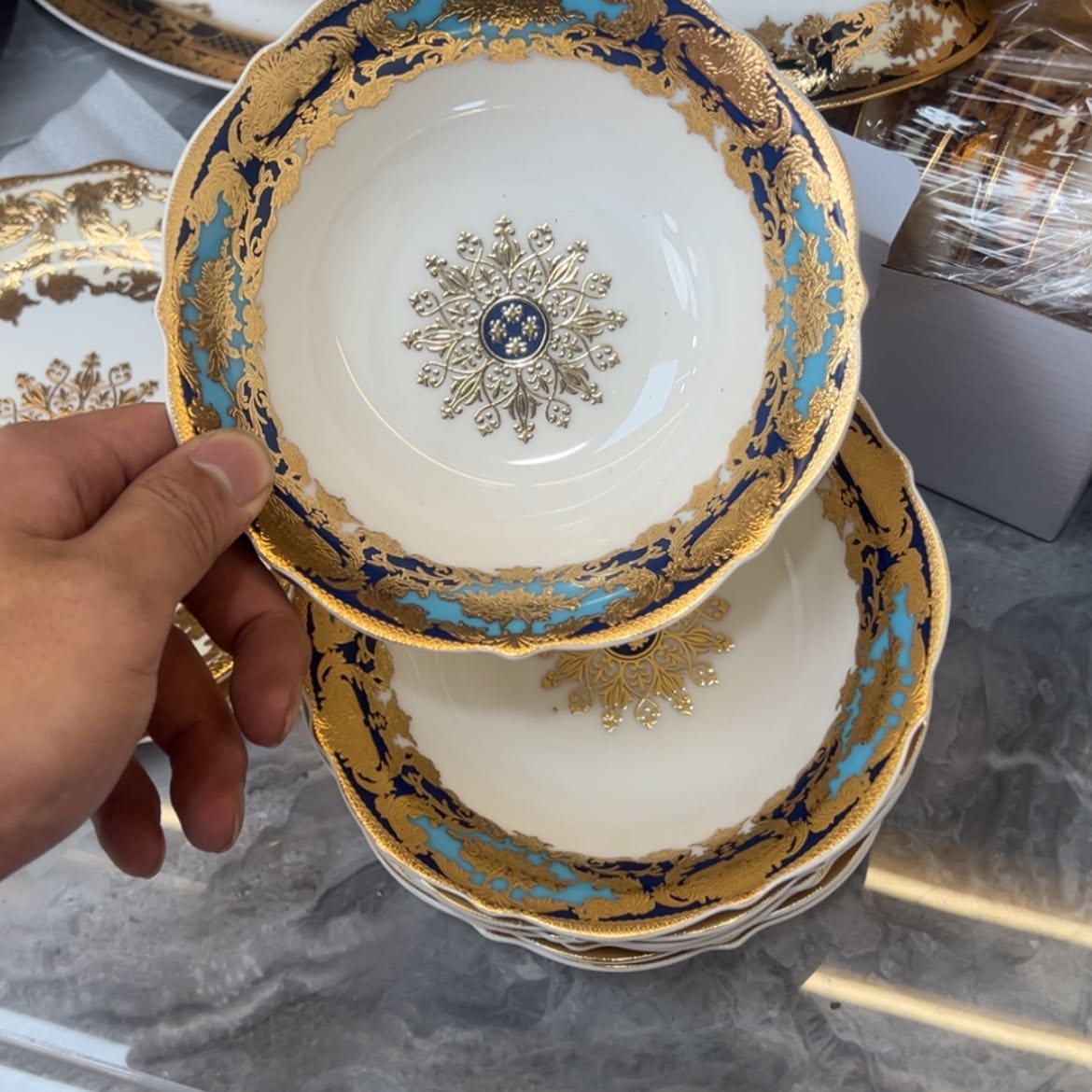 【闪购商品】瓷片6寸水果碗两个一单福利价