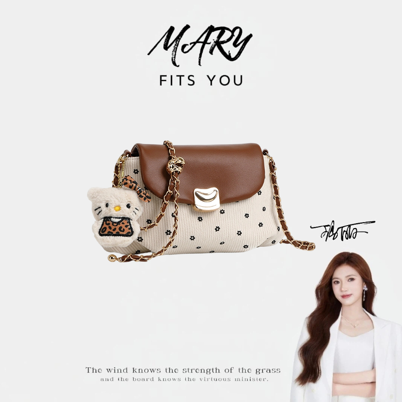 【Mary玛丽甄选】「云趣猫」褶皱云朵包单肩斜挎包-60210-43