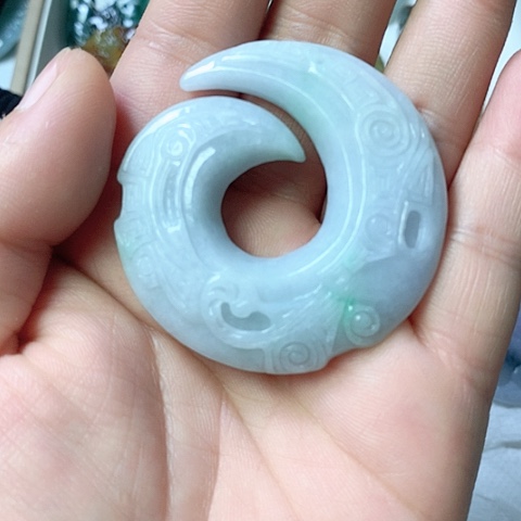 翡翠颈饰未镶嵌天然缅甸翡翠a货