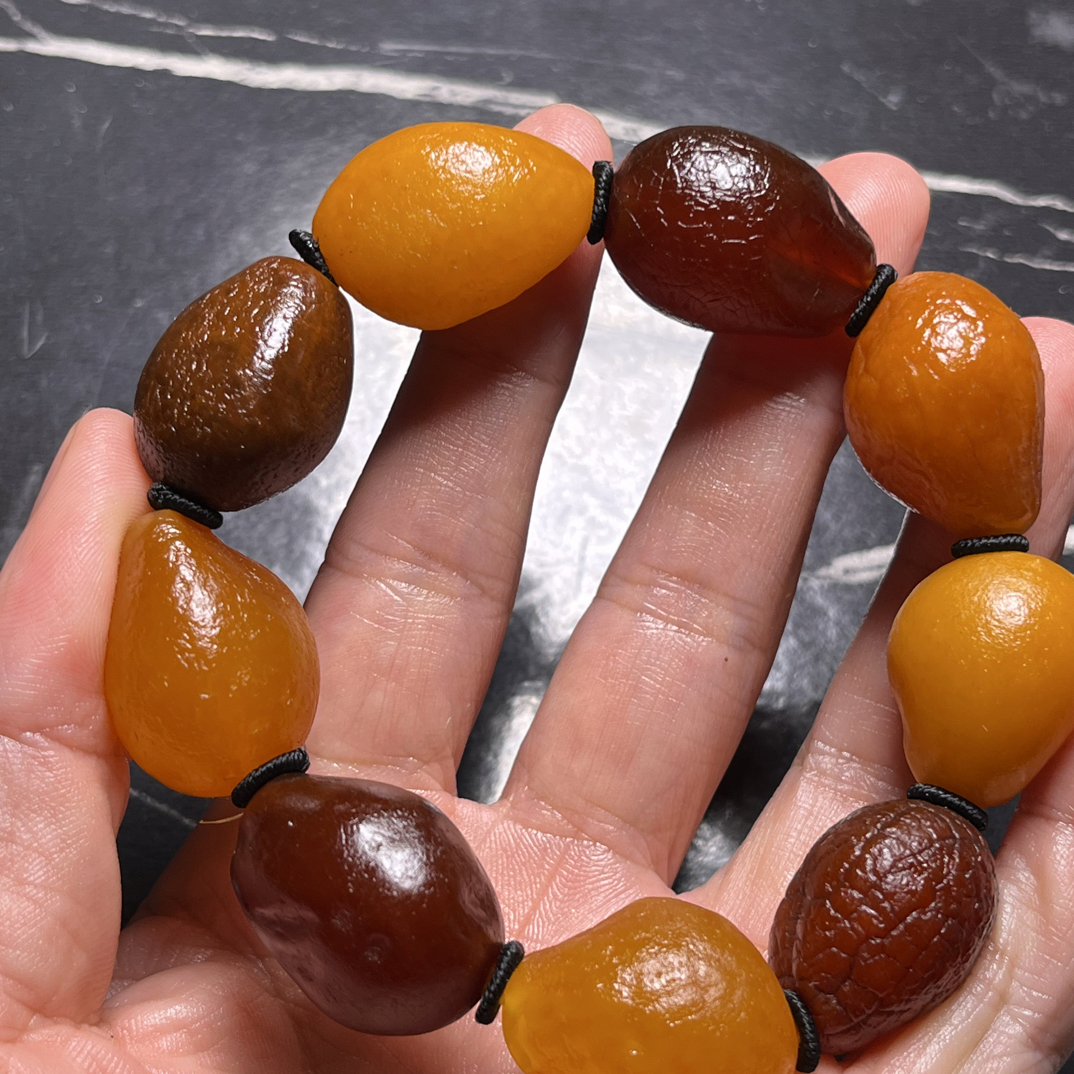 天然蜜蜡原石海漂手串