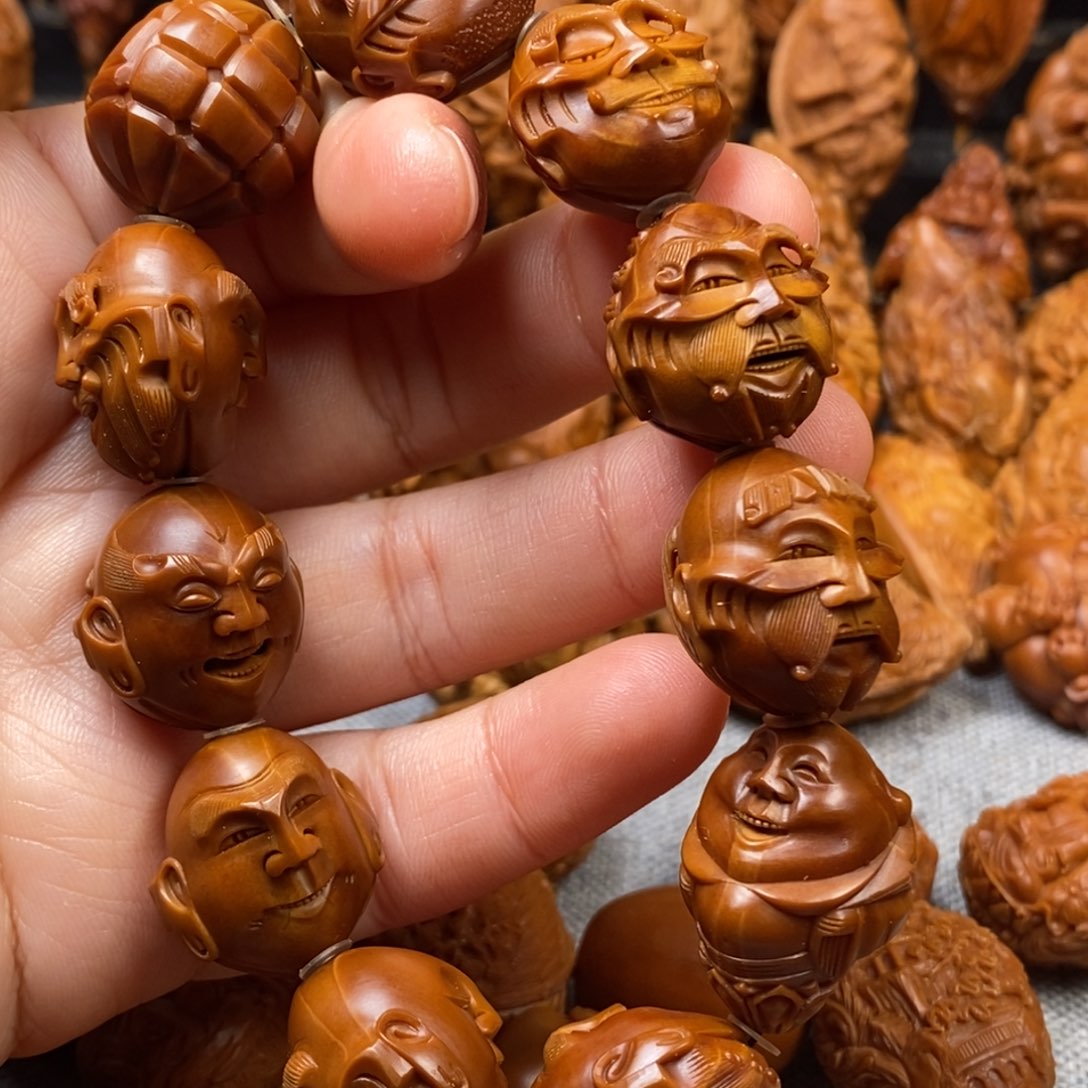 橄榄核手串/手链8**8核雕手串