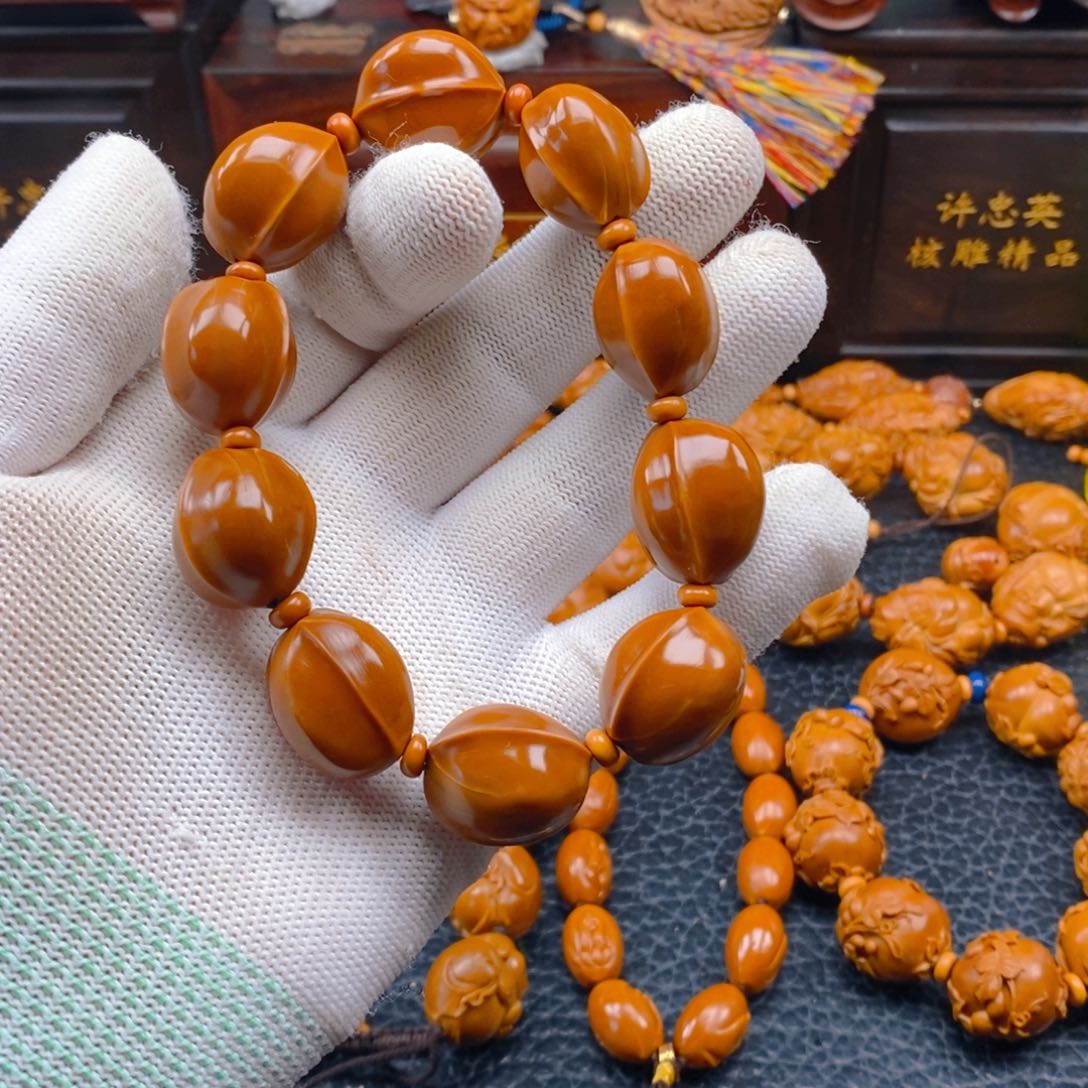 橄榄核手串/手链酒*来鲨鱼背19×22