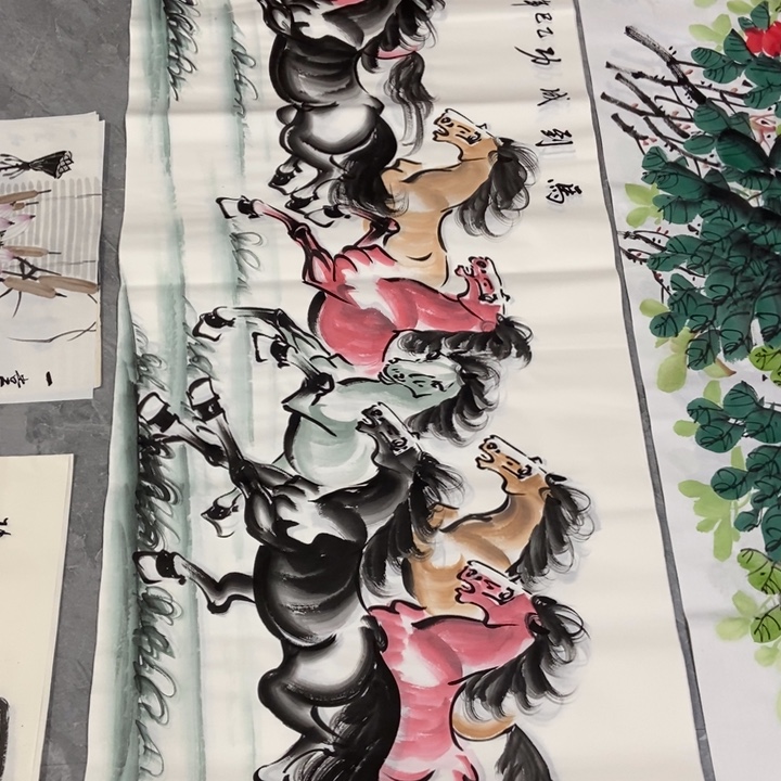 枕书斋画廊的直播间