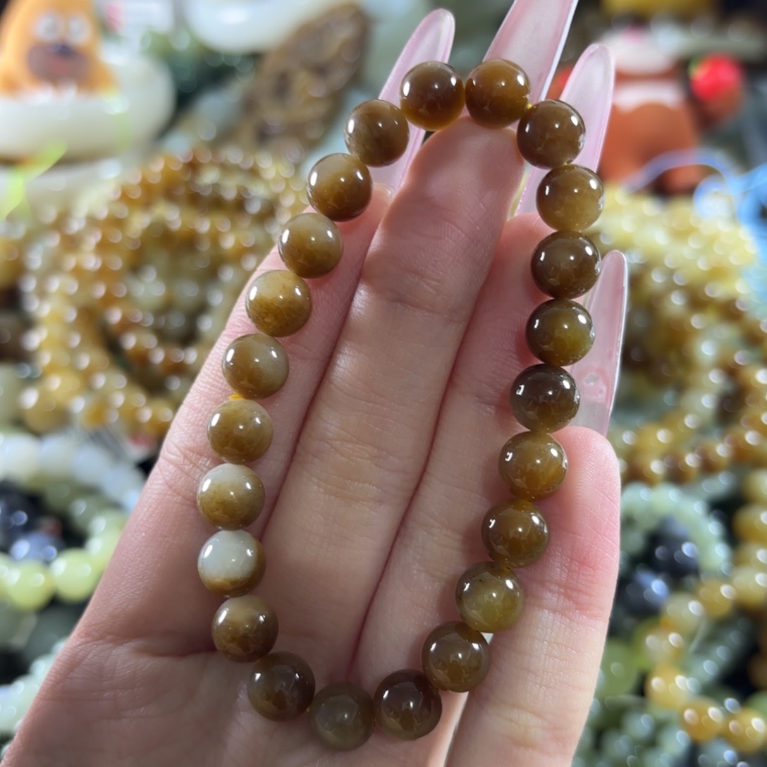 和田玉未镶嵌手链473