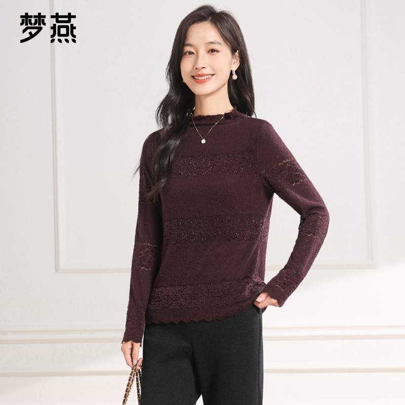 梦燕秋冬女时尚百搭气质大方宽松休闲舒适简约显瘦衬衫CB03B5008