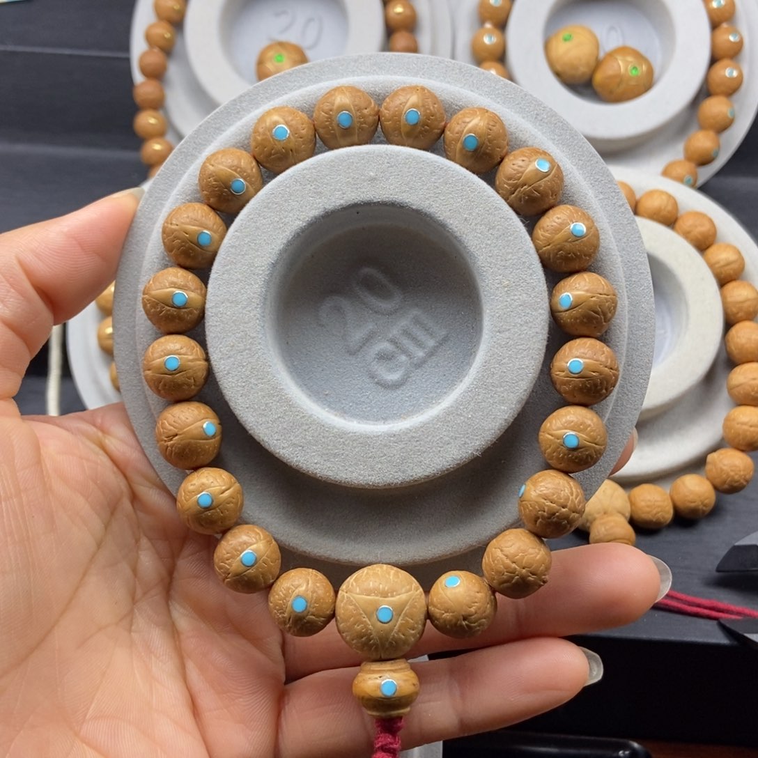 凤眼菩提手串12.5➕松，25新籽