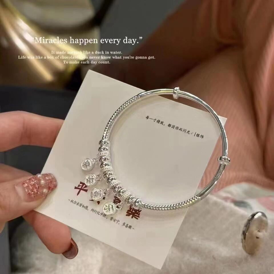 精美足银 999 手镯（无礼盒）LY 018