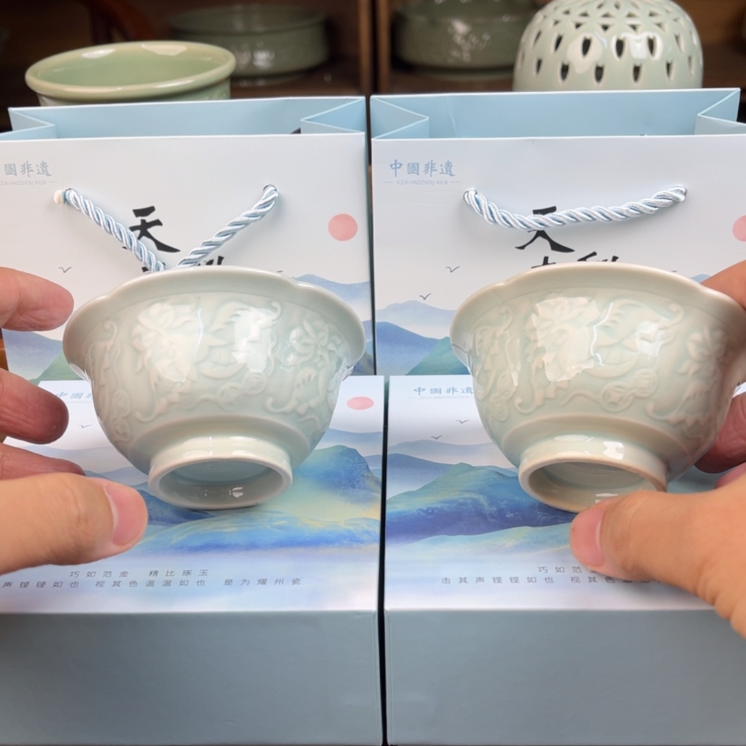 特价两个杯子新品花口鹿杯