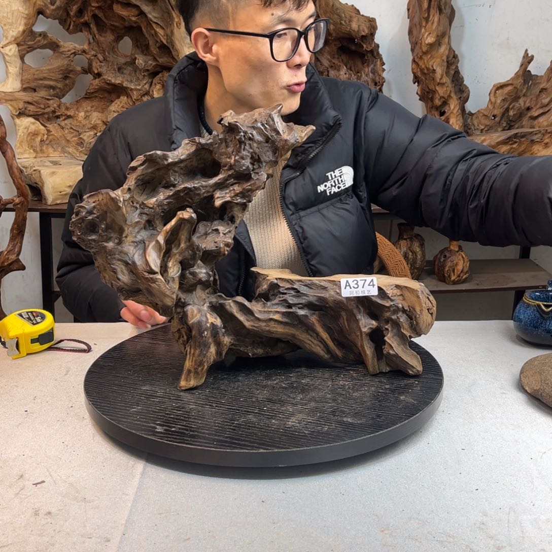 木实*根雕小底座无拼接374