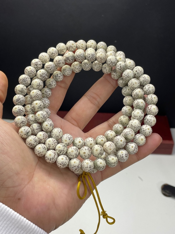 石玉料瓷白10*10正圆 同枝果 月朗星稀 一物一图