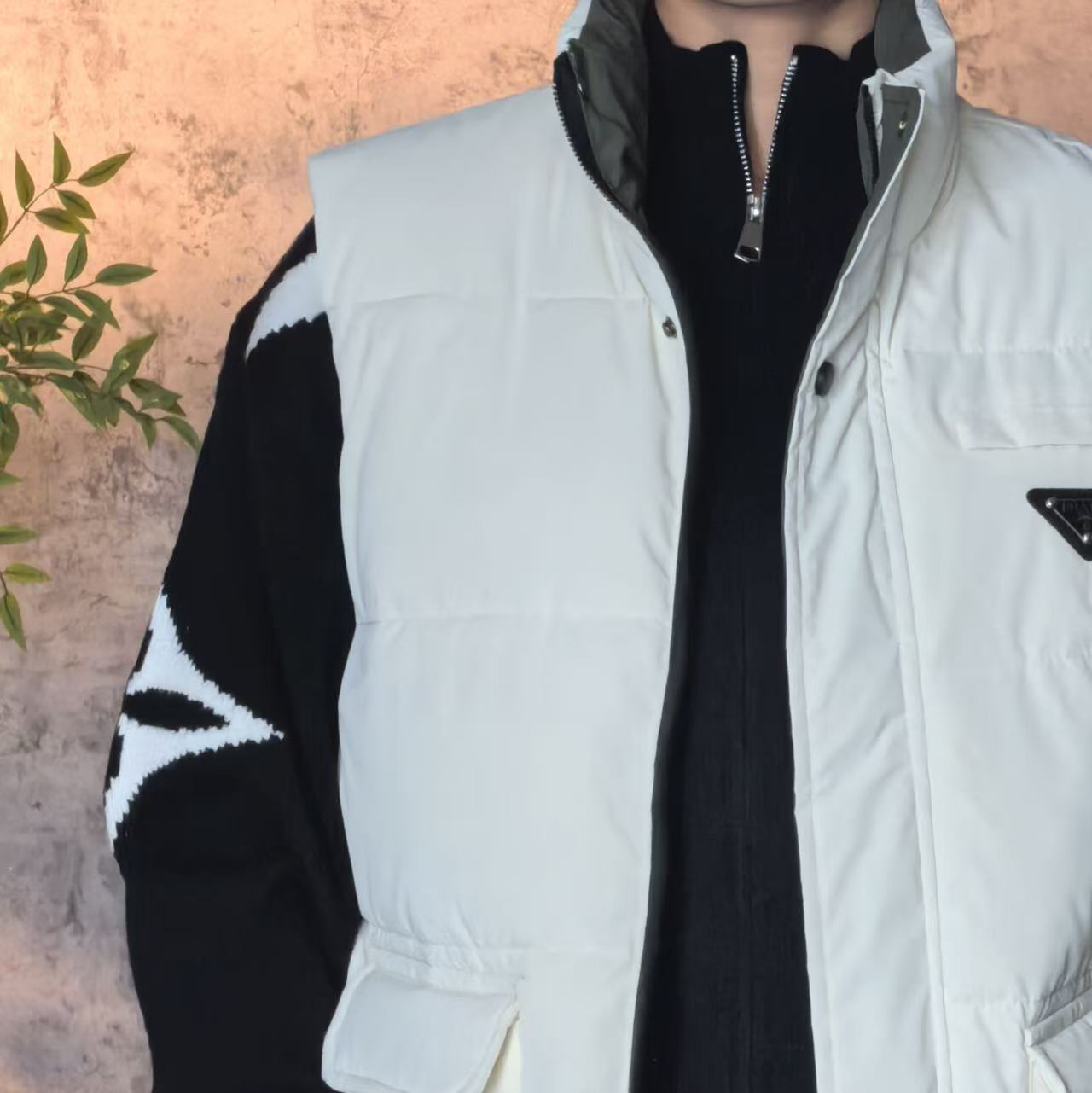 【腿腿专属】美式秋冬休闲百搭情侣款个性羽绒棉马甲W0040