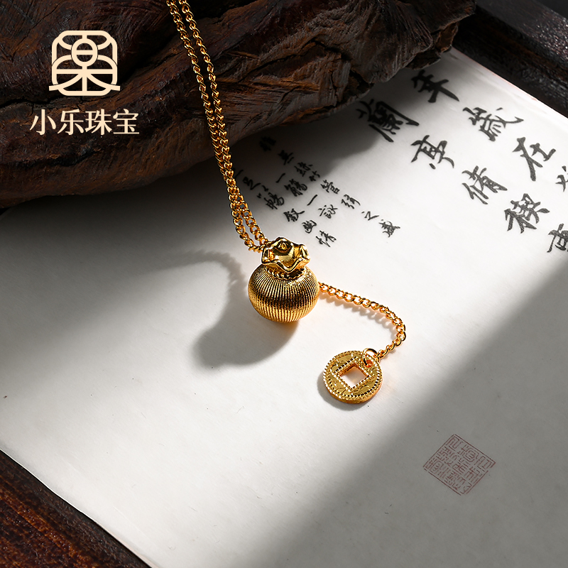 铜合金项链 原创设计款铜合金钱袋子项链多样性发一-11207