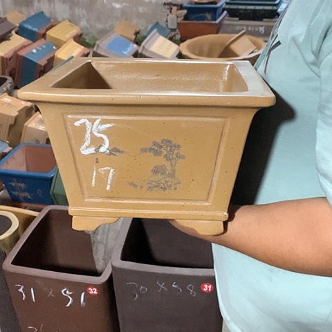 紫砂花盆手工制作