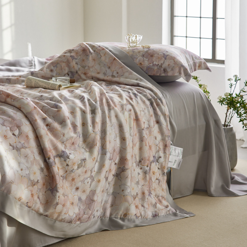 ROWHOLLY罗莎 奥地利兰精天丝印花夏被薄款夏凉被单人可机洗被子