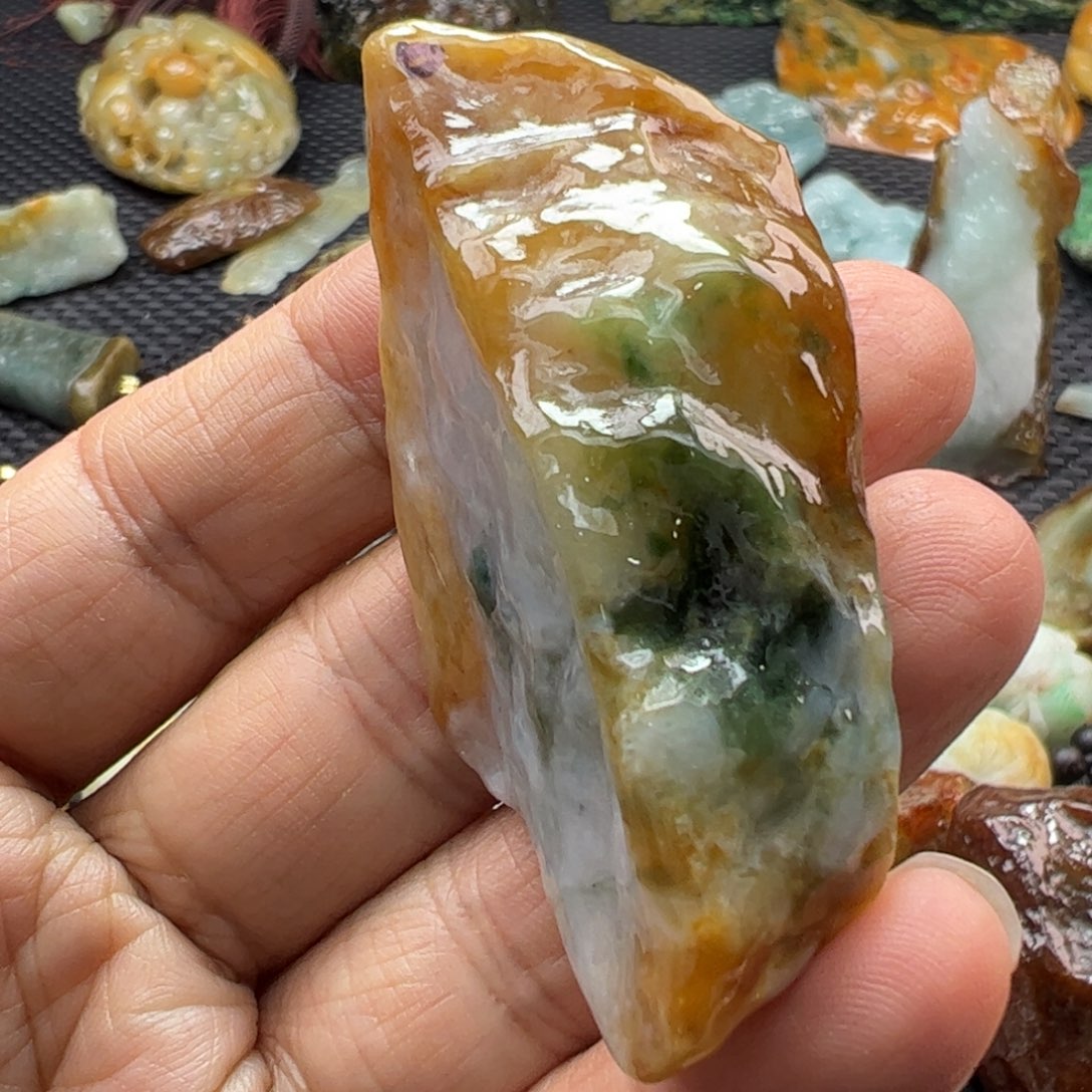 翡翠裸石缅甸翡翠